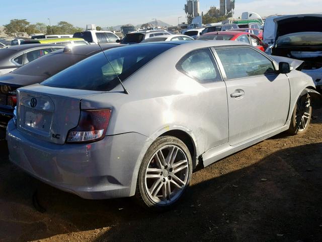JTKJF5C75C3035556 - 2012 TOYOTA SCION TC GRAY photo 4