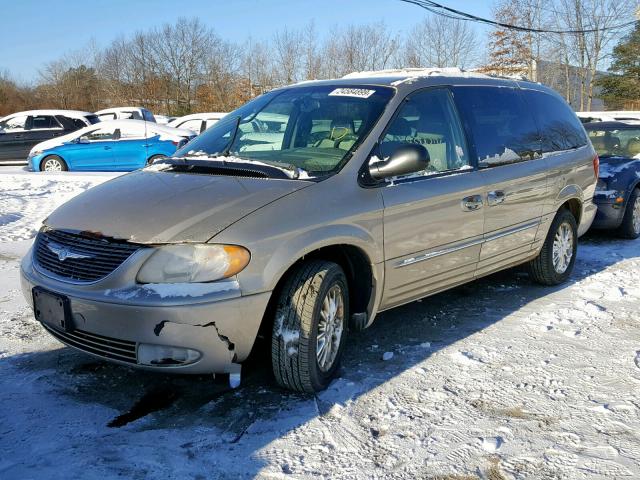 2C8GP64L42R619953 - 2002 CHRYSLER TOWN & COU GOLD photo 2