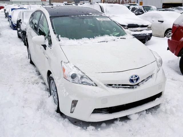 JTDZN3EU4E3362697 - 2014 TOYOTA PRIUS V WHITE photo 1