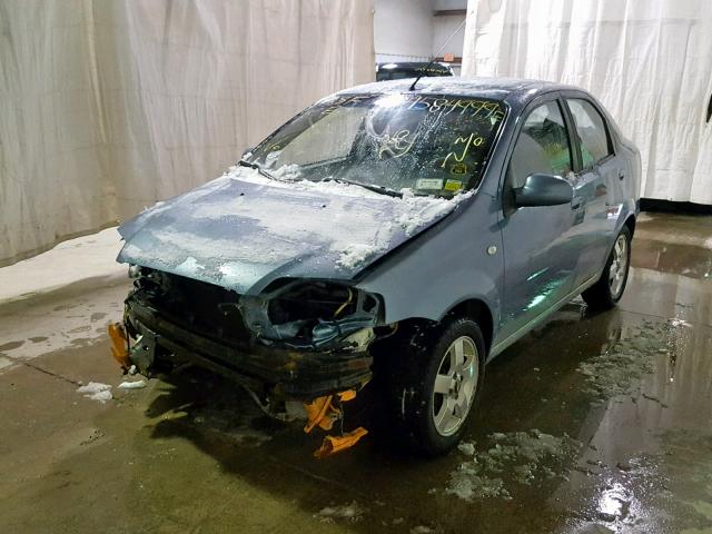 KL1TG56626B546451 - 2006 CHEVROLET AVEO LT BLUE photo 2