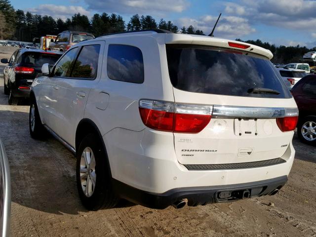 1D4SE4GT3BC624090 - 2011 DODGE DURANGO CR WHITE photo 3