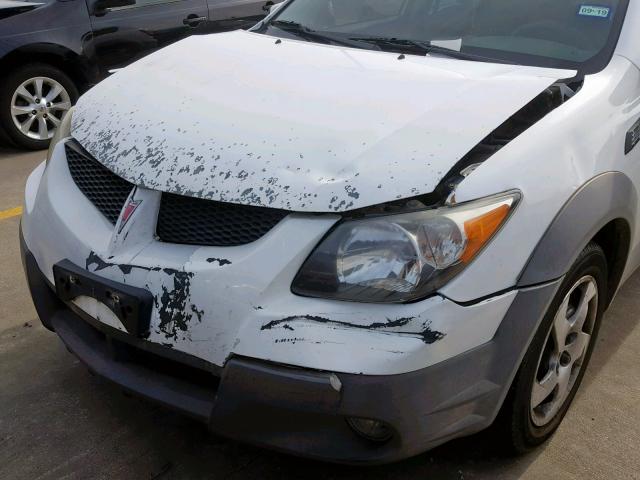 5Y2SN64L03Z433190 - 2003 PONTIAC VIBE GT WHITE photo 9