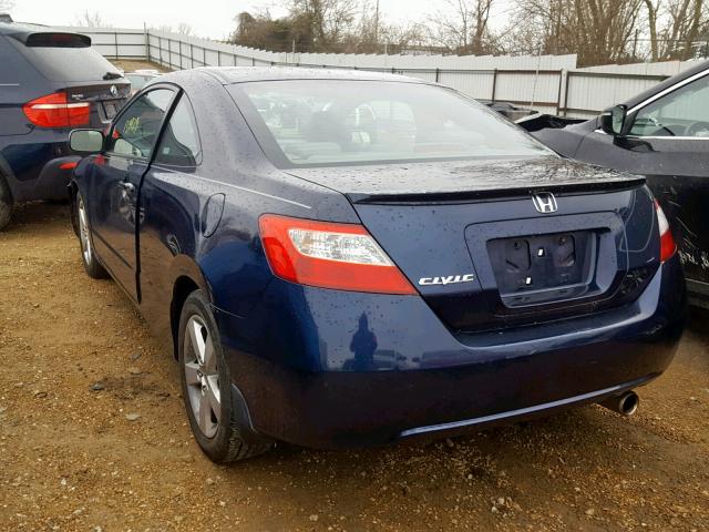 2HGFG12938H523559 - 2008 HONDA CIVIC EXL BLUE photo 3