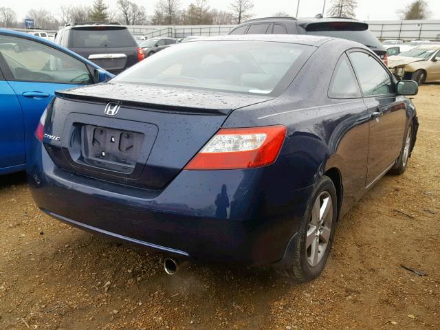 2HGFG12938H523559 - 2008 HONDA CIVIC EXL BLUE photo 4