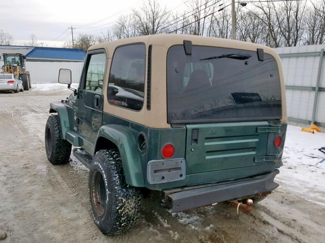 1J4FA59SXYP760992 - 2000 JEEP WRANGLER / GREEN photo 3