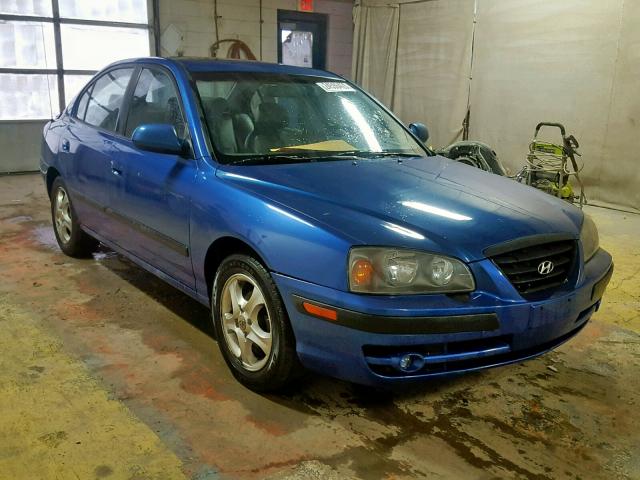 KMHDN46D75U989723 - 2005 HYUNDAI ELANTRA GL BLUE photo 1