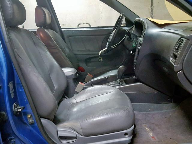 KMHDN46D75U989723 - 2005 HYUNDAI ELANTRA GL BLUE photo 5