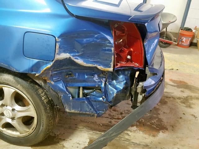 KMHDN46D75U989723 - 2005 HYUNDAI ELANTRA GL BLUE photo 9