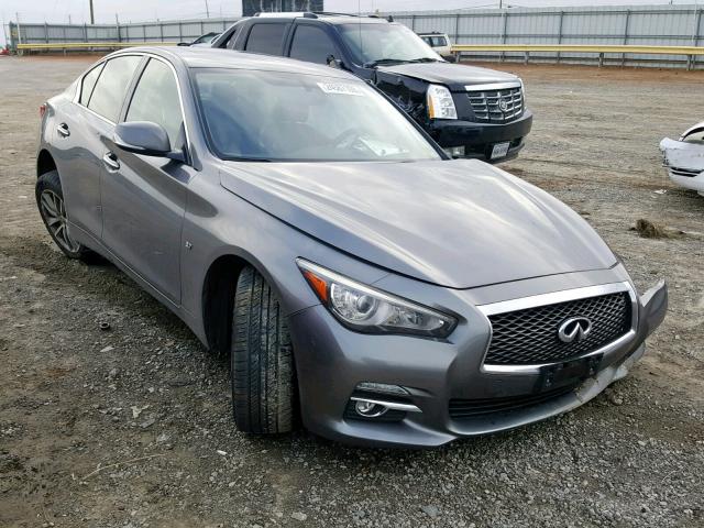 JN1BV7AR5EM707971 - 2014 INFINITI Q50 BASE GRAY photo 1