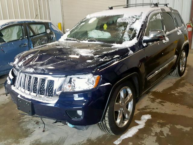 1C4RJFCT1CC280687 - 2012 JEEP GRAND CHER BLUE photo 2