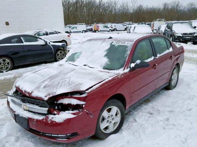 1G1ZT54814F177261 - 2004 CHEVROLET MALIBU LS RED photo 2