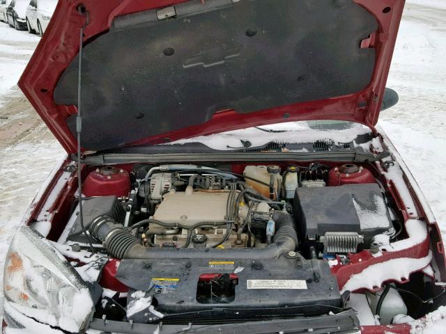 1G1ZT54814F177261 - 2004 CHEVROLET MALIBU LS RED photo 7