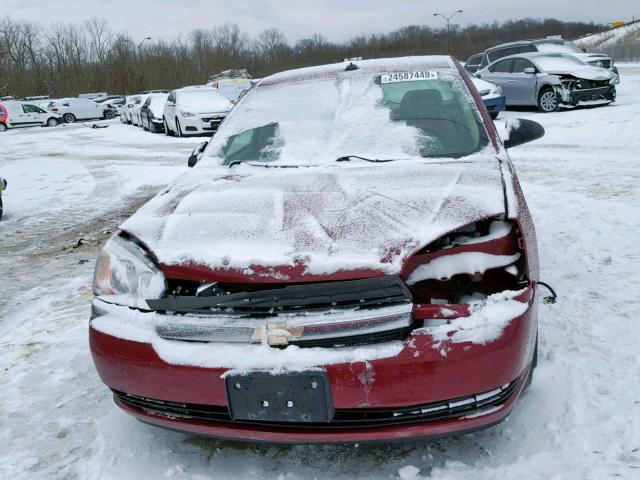 1G1ZT54814F177261 - 2004 CHEVROLET MALIBU LS RED photo 9