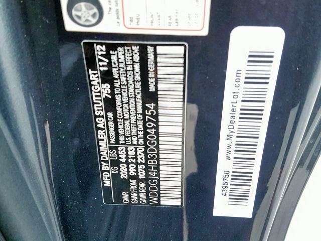 WDDGJ4HB3DG049754 - 2013 MERCEDES-BENZ C 250 CHARCOAL photo 10