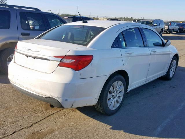 1C3CCBAB4EN143161 - 2014 CHRYSLER 200 LX WHITE photo 4