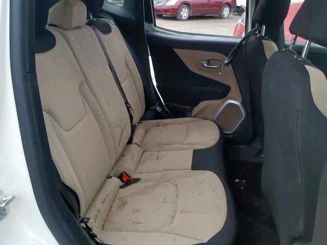 ZACCJAAT7GPC75040 - 2016 JEEP RENEGADE S WHITE photo 6