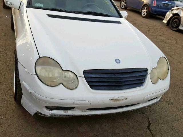 WDBRN40J64A545384 - 2004 MERCEDES-BENZ C 230K SPO WHITE photo 7