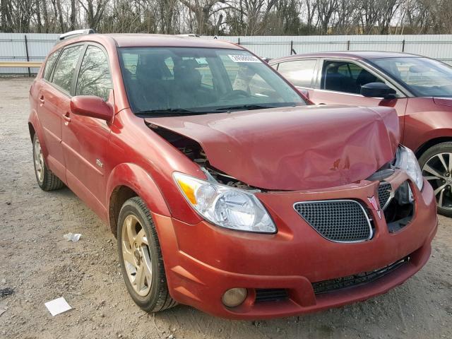 5Y2SL63885Z482353 - 2005 PONTIAC VIBE RED photo 1