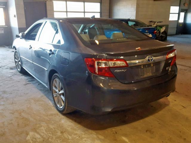 4T1BD1FK8CU056594 - 2012 TOYOTA CAMRY HYBR GRAY photo 3