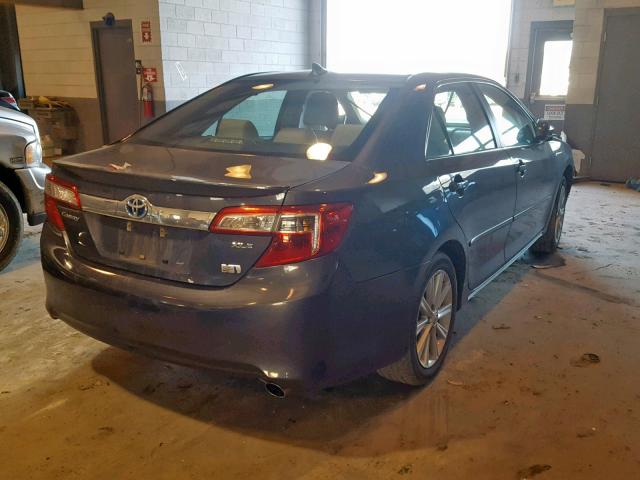 4T1BD1FK8CU056594 - 2012 TOYOTA CAMRY HYBR GRAY photo 4