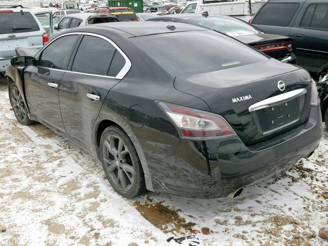 1N4AA5AP1EC472004 - 2014 NISSAN MAXIMA S BLACK photo 3