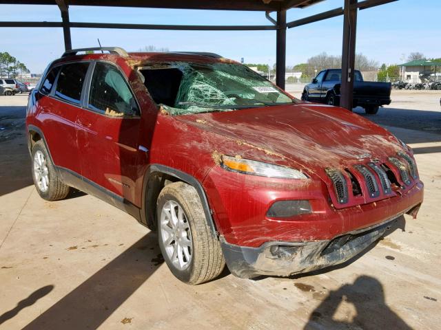 1C4PJLCS6EW322544 - 2014 JEEP CHEROKEE L MAROON photo 1