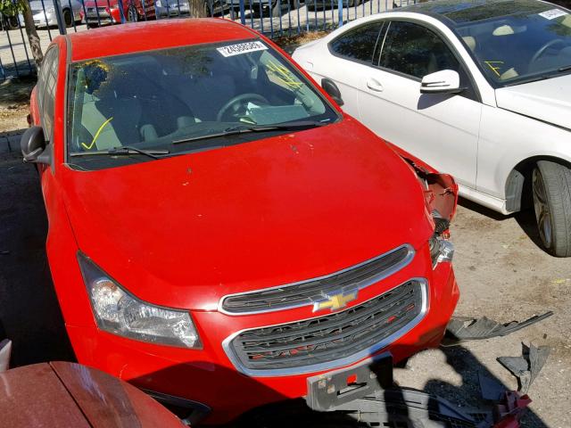 1G1P15SG1F7185025 - 2015 CHEVROLET CRUZE L RED photo 1