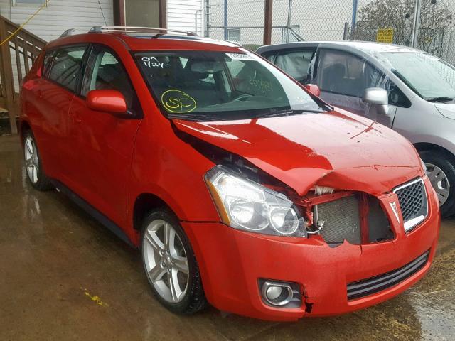 5Y2SM67039Z465306 - 2009 PONTIAC VIBE RED photo 1