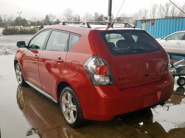 5Y2SM67039Z465306 - 2009 PONTIAC VIBE RED photo 3