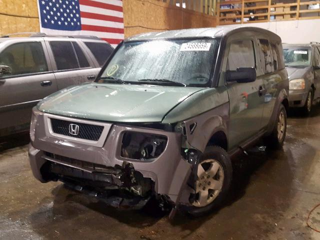 5J6YH28543L035967 - 2003 HONDA ELEMENT EX GREEN photo 2