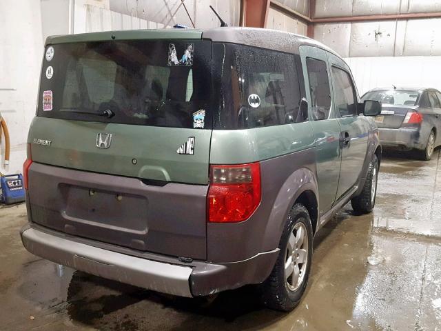 5J6YH28543L035967 - 2003 HONDA ELEMENT EX GREEN photo 4