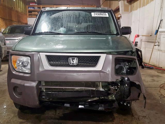 5J6YH28543L035967 - 2003 HONDA ELEMENT EX GREEN photo 9