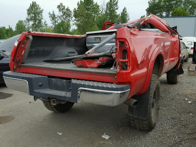 1FTNX21S4YEB83012 - 2000 FORD F250 SUPER RED photo 4