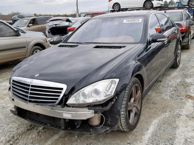 WDDNG71X08A202502 - 2008 MERCEDES-BENZ S 550 BLACK photo 2