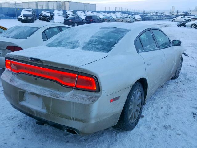 2C3CDXAG3DH593803 - 2013 DODGE CHARGER PO WHITE photo 4