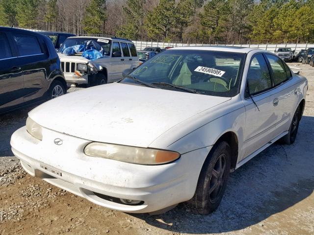 1G3NL52FX4C151590 - 2004 OLDSMOBILE ALERO GL WHITE photo 2