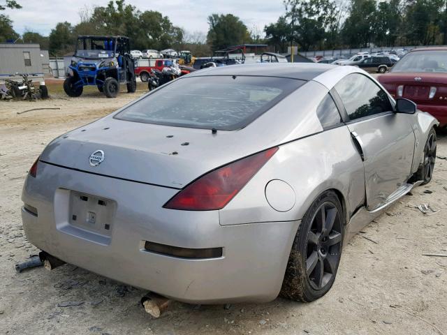 JN1AZ34E03T002113 - 2003 NISSAN 350Z COUPE SILVER photo 4