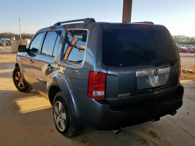 5FNYF3H72BB027743 - 2011 HONDA PILOT EXLN GRAY photo 3