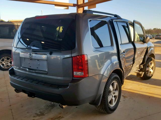 5FNYF3H72BB027743 - 2011 HONDA PILOT EXLN GRAY photo 4