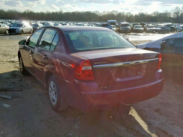 1G1ZS58F57F291344 - 2007 CHEVROLET MALIBU LS ბურგუნდია ფოტო 3