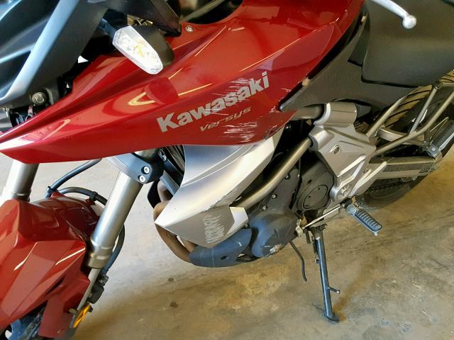 JKALEEC10BDA02369 - 2011 KAWASAKI LE650 C BURGUNDY photo 9