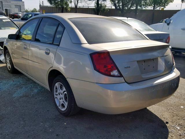 1G8AJ54F24Z137062 - 2004 SATURN ION LEVEL BEIGE photo 3