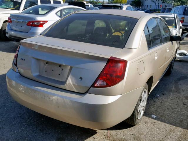 1G8AJ54F24Z137062 - 2004 SATURN ION LEVEL BEIGE photo 4