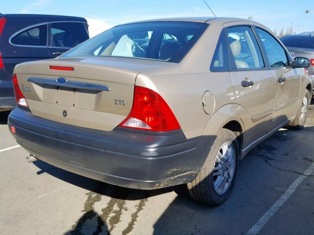 1FAFP3837YW341173 - 2000 FORD FOCUS ZTS BROWN photo 4