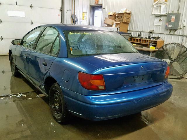 1G8ZH52832Z195827 - 2002 SATURN SL1 BLUE photo 3