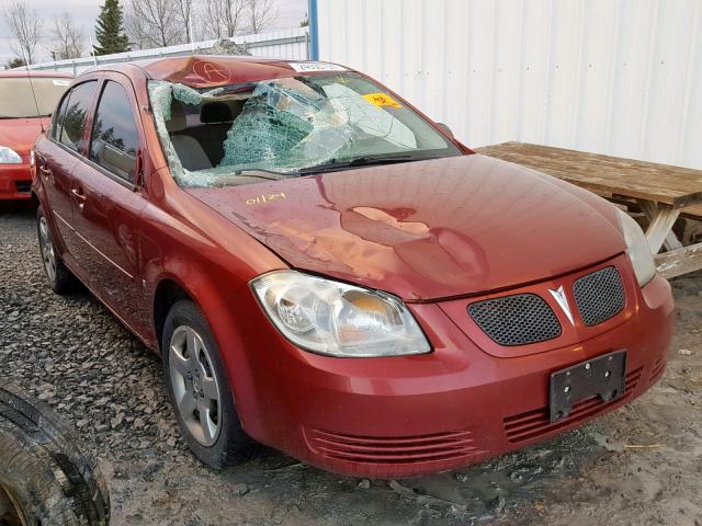 1G2AR55H897233865 - 2009 PONTIAC G5 RED photo 1