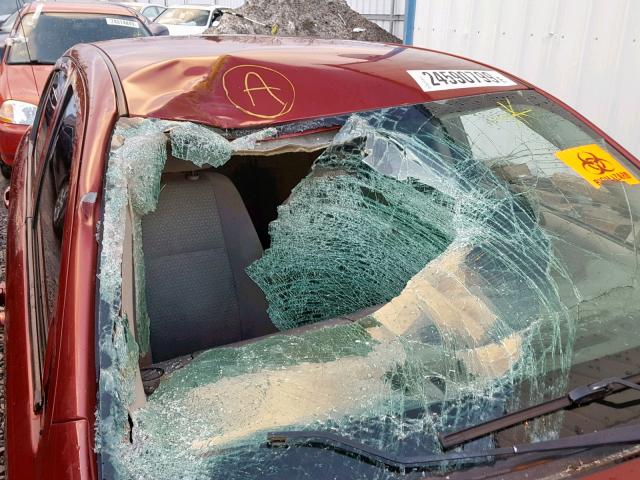 1G2AR55H897233865 - 2009 PONTIAC G5 RED photo 10