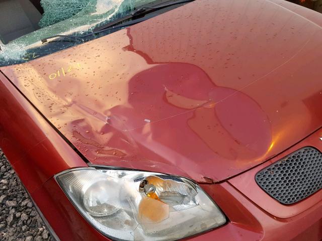 1G2AR55H897233865 - 2009 PONTIAC G5 RED photo 9