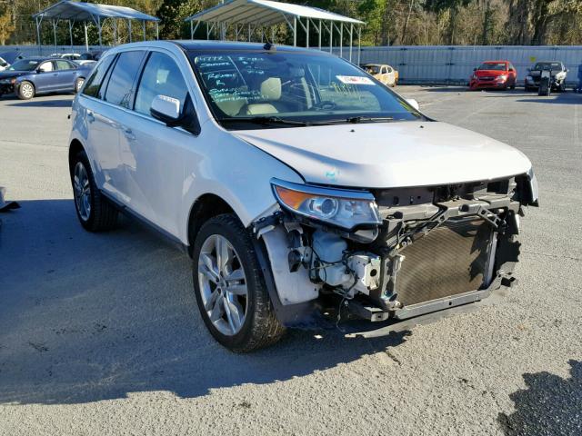 2FMDK3KC2EBA32583 - 2014 FORD EDGE LIMIT WHITE photo 1