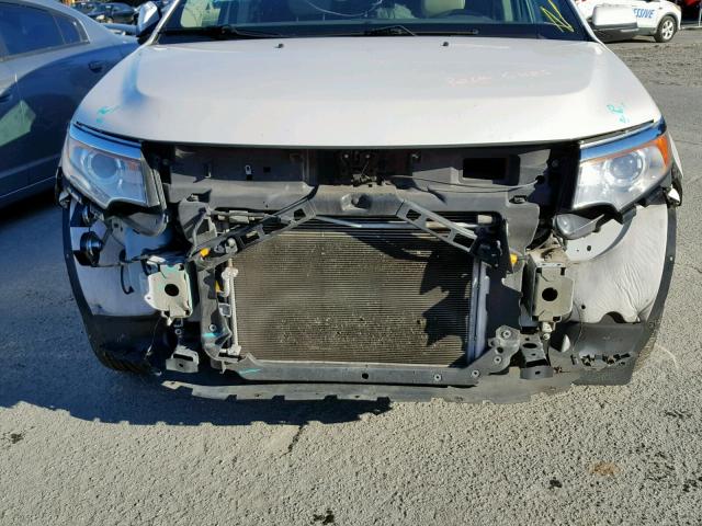 2FMDK3KC2EBA32583 - 2014 FORD EDGE LIMIT WHITE photo 9